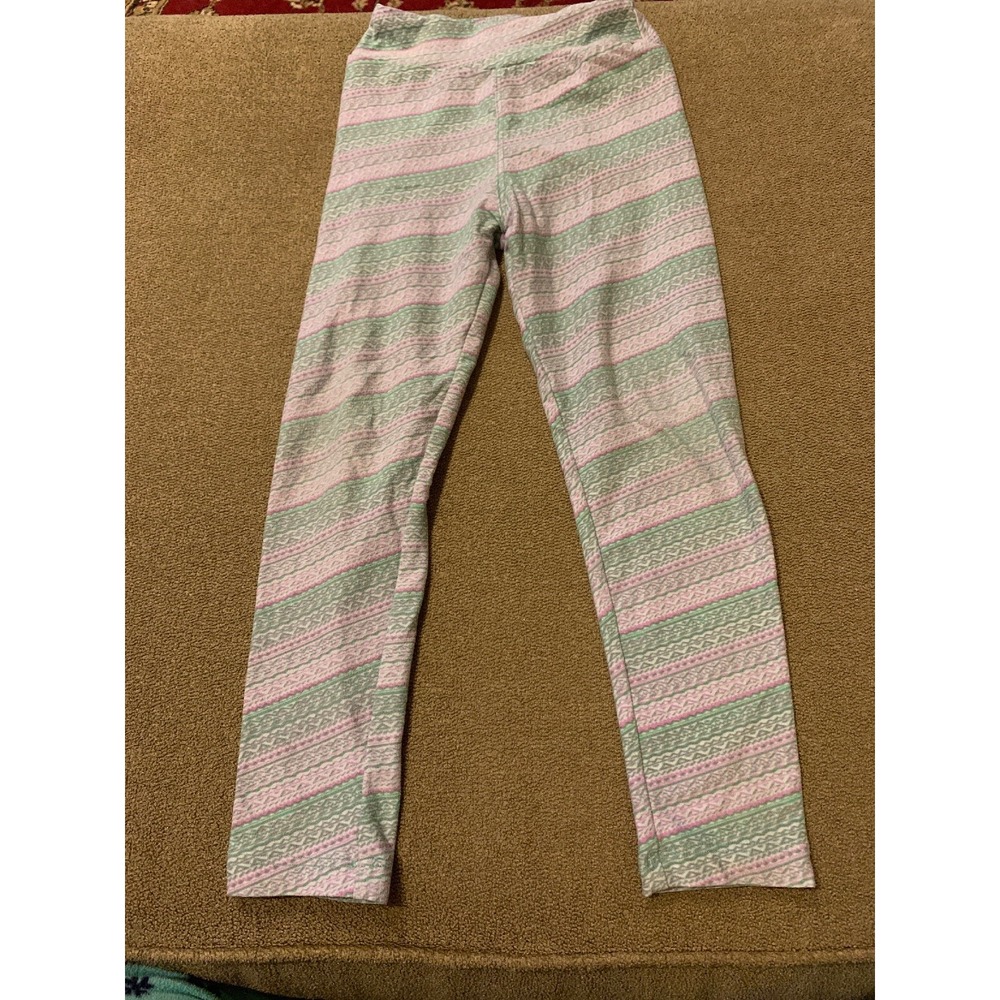 LuLaRoe Kids Girls Size S/M Stretch Leggings Fits Size 2-8 (AH)